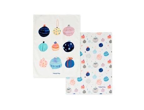 Paño de Cocina HAPPYFRIDAY Xmas Balls (Multicolor)
