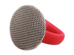 2026-limpiador De Acero Inoxidable 316 Con Mango Antiquemaduras, Cepillo Para Cocina Resistente, Rojo 1 Pieza