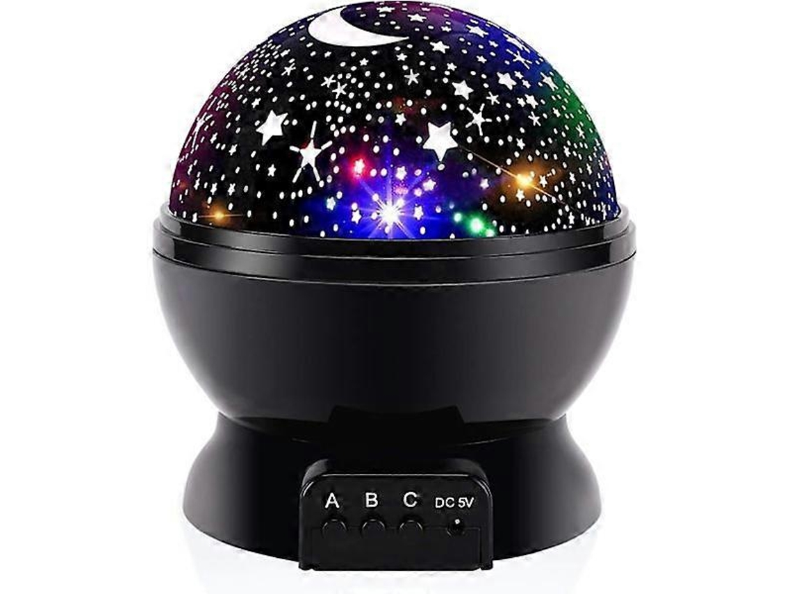 Luz nocturna infantil, proyector de estrellas con efecto nebulosa y rotación de 360 grados, 4 luces LED. Rosewell