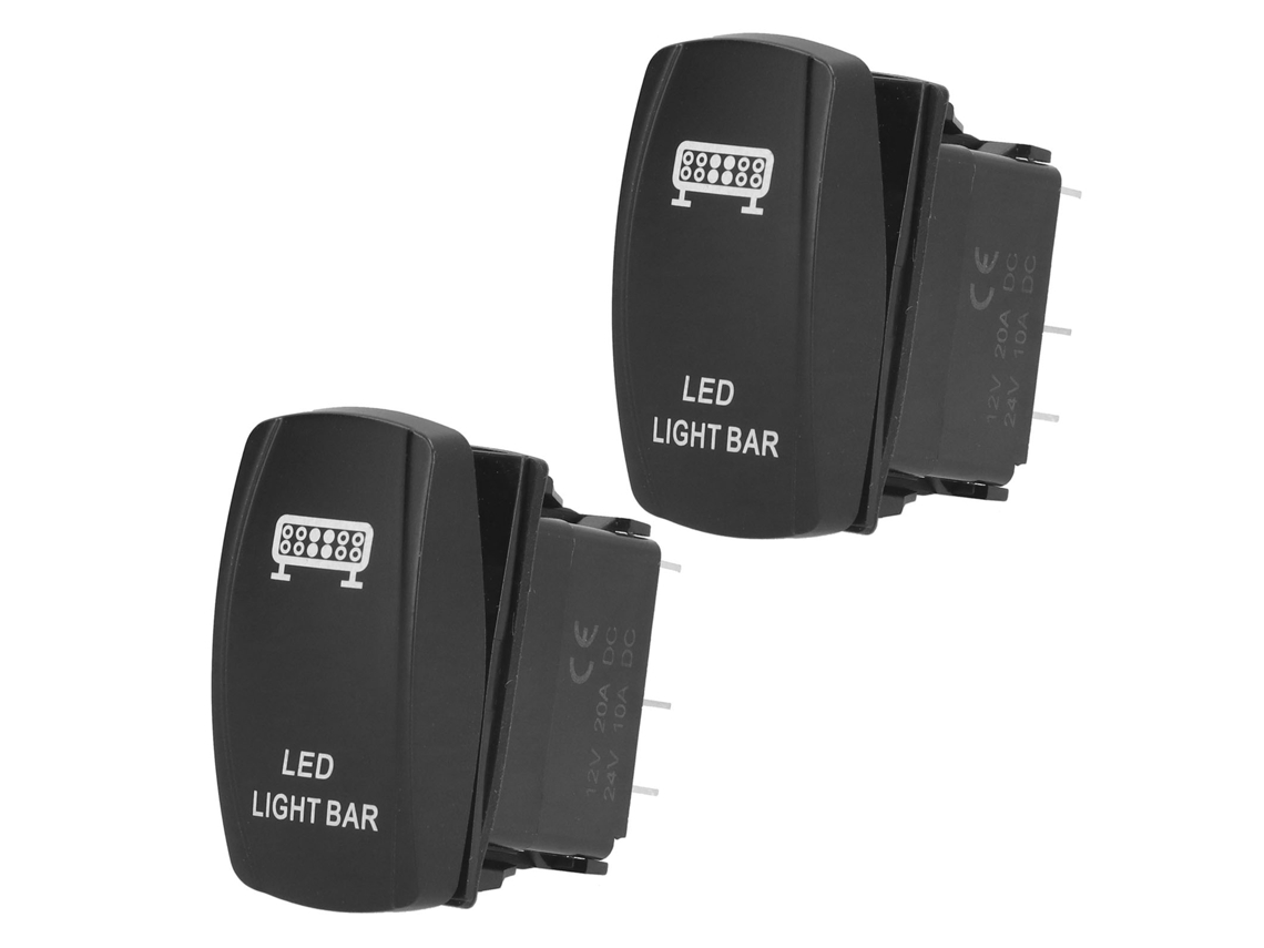 2 Interruptores De Palanca Impermeables De 5 Pines On/off 12v-24v Con Led Para Automóviles, Barcos Y Camiones.