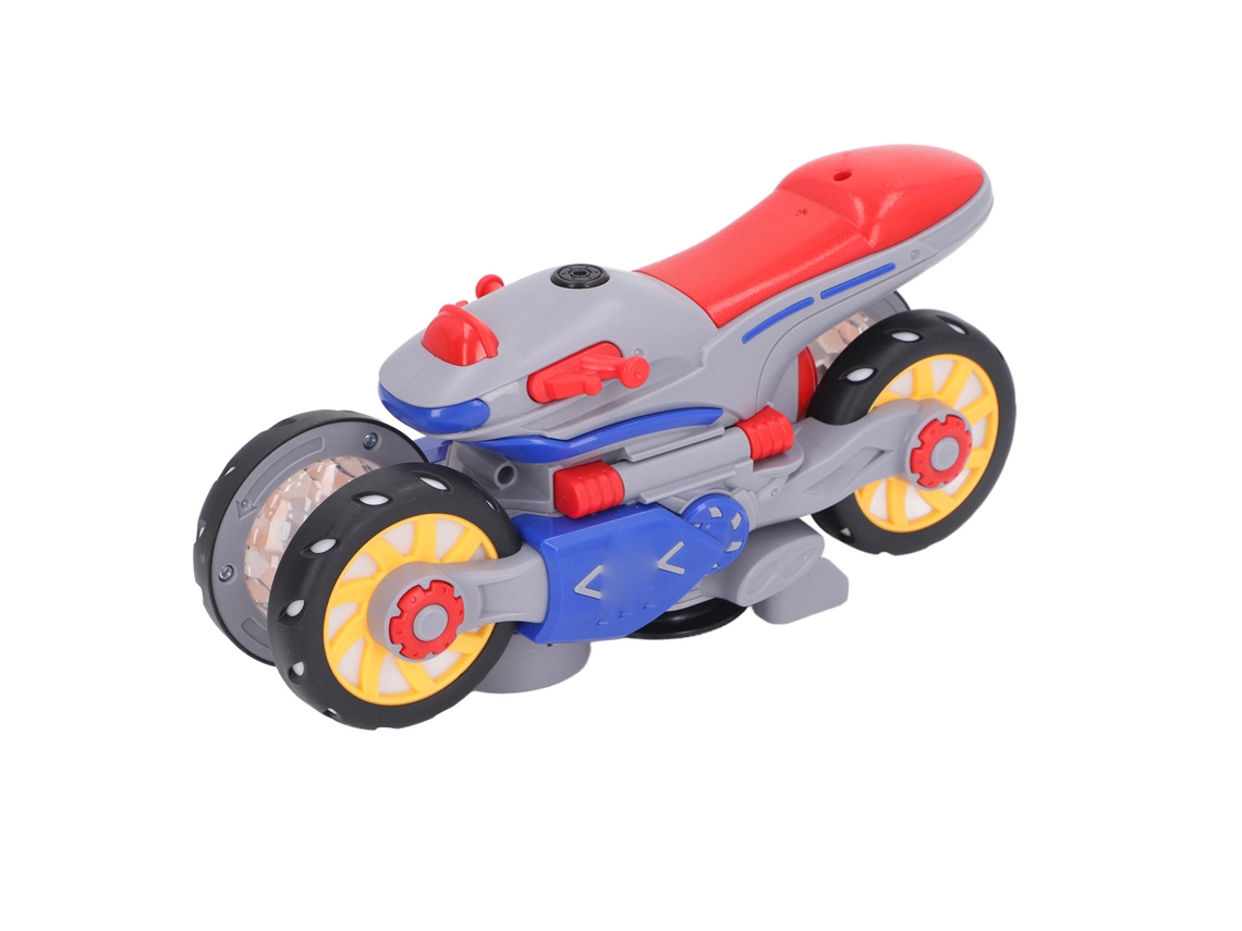 Ats-moto De Stunts Eléctrica Con Rotación 360 Grados, Juguete De Moto Transformable Interactivo Para Niños