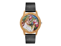 Reloj De Pulsera Analógico Zhoulianfa Con Correa De Malla Y Movimiento De Cuarzo (negro)