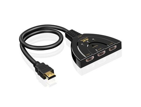 3 Puertos Automáticos 4K Hdmi OHPA Hw-4K301X Negro