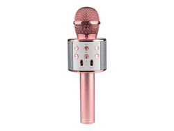 Ktv Microfone Sem Fio Para Karaokê Rosé 