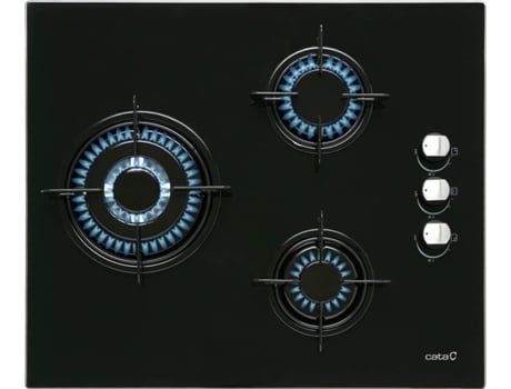 Placa de Gas CATA CI 6021 BK (Gas Natural - 59 cm - Negro)