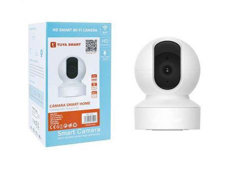 Cámara de Vigilancia Inteligente con Sensor de Movimiento, 1296P Full Hd TUYA SMART U2N Blanca