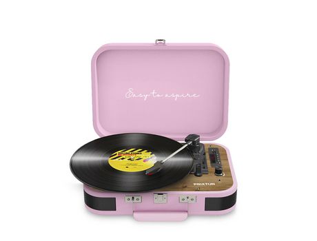 Giradiscos manual PRIXTON Vc600 Rosa Velocidad: 33 1/3 45 78