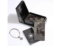 Juego de mesa de tarot con lámina de oro, solitario, adivinación, PVC, resistente al agua, carta de tarot