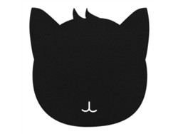 Mouse Pad De Feltro Antiestático Forma De Gato Para Mesa Preto Resistente À Poeira Ambientalmente-friendly
