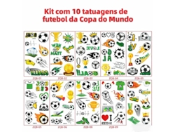 Pegatinas temáticas del Mundial 2026, juego de 10, fútbol, zapatillas deportivas impermeables DIY, ergonómicas, para uso diario STELASPLEN