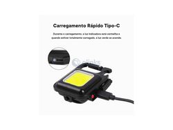 Mini linterna LED recargable portátil con imán