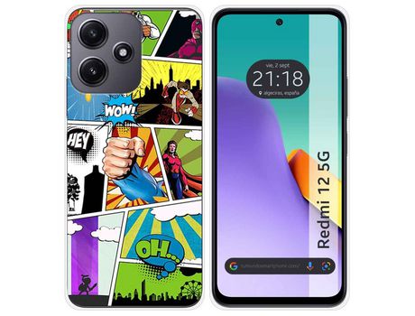 Funda para Xiaomi Redmi 12 5G TUMUNDOSMARTPHONE de Silicona - Multicolor
