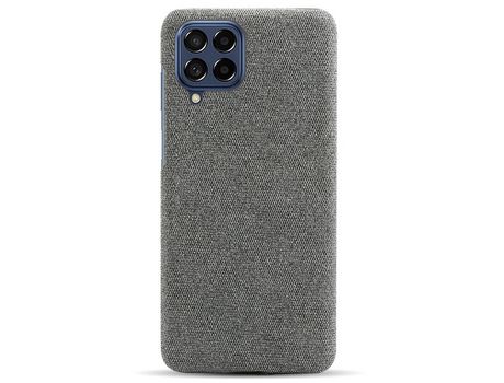 Funda para Samsung Galaxy M53 5G Piel Sintética Gris