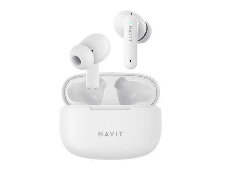 Auriculares Bluetooth inalámbricos verdaderos HAVIT Tw967 Micrófono interno blanco