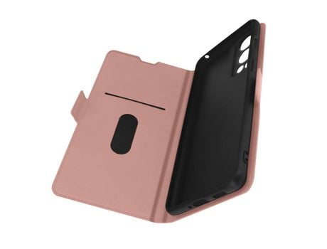 Carcasa OnePlus Nord 2 Tarjetero Soporte Vídeo Doble Lengüeta Oro rosado