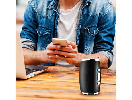 Altavoz Bluetooth Altavoz de graves cilíndrico portátil UNBRAND