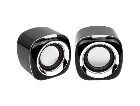 ELKUAIE Altavoz para computadora Altavoz con alimentación para PC de 5 W Altavoz USB Monitor Altavoz