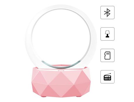 ELKUAIE Altavoz Bluetooth inalámbrico portátil con luz LED Altavoz Bluetooth 5