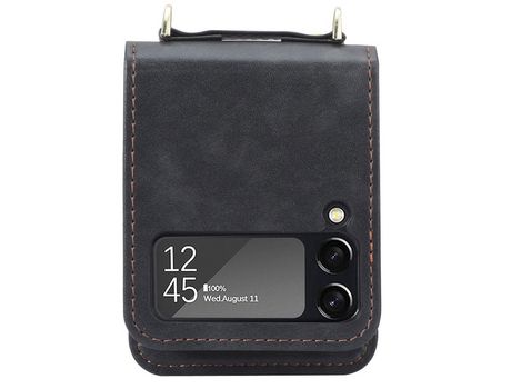 Funda con Cordón para Samsung Galaxy Z Flip 4 5G Negro