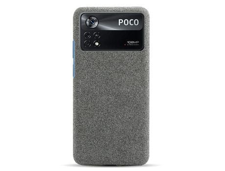 Funda para Xiaomi Poco X4 Pro 5G, Poco X4 Pro Piel Sintética Gris
