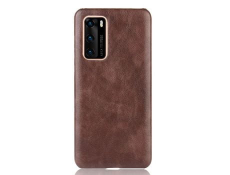 Funda para Huawei P40 Piel Sintética Marrón