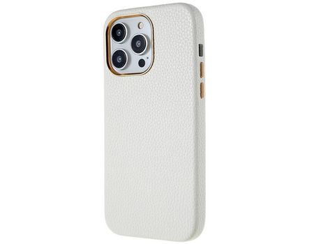 Funda para iPhone 13 Pro Max Piel Sintética Blanco