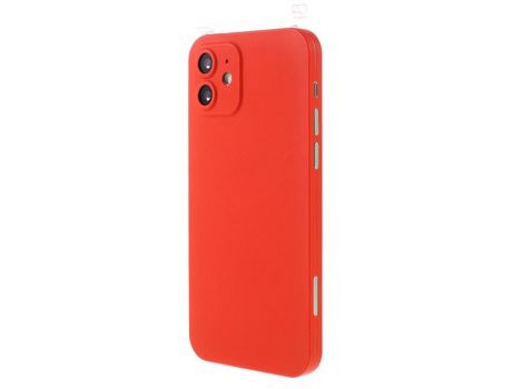 Funda para iPhone 12 Mini/12 RURIHAI Piel Sintética Rojo