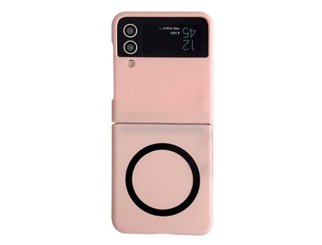 Funda para Samsung Galaxy Z Flip 3 5G Piel Sintética Rosa