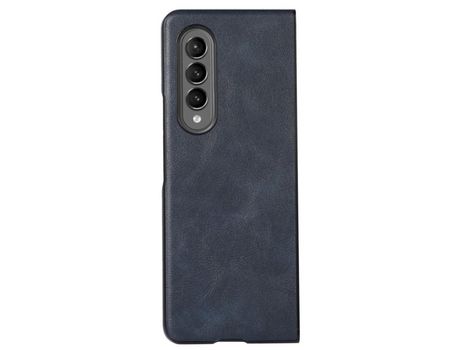 Funda para Samsung Galaxy Z Fold 4 5G Piel Sintética Azul