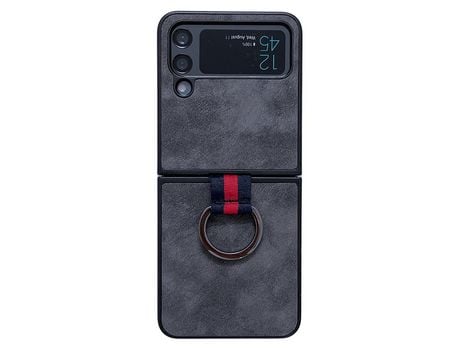 Funda para Samsung Galaxy Z Flip 4 5G Piel Sintética Negro