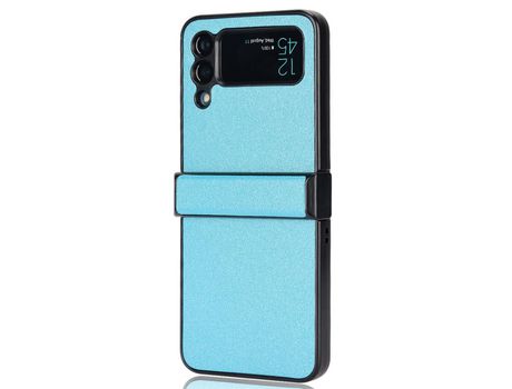 Funda para Samsung Galaxy Z Flip 3 5G Piel Sintética Azul