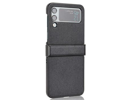Funda para Samsung Galaxy Z Flip 4 5G Piel Sintética Negro