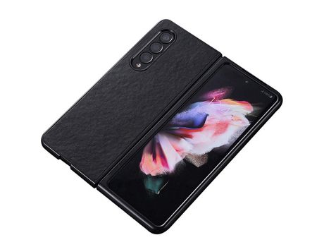 Funda para Samsung Galaxy Z Fold 4 5G Piel Sintética Negro