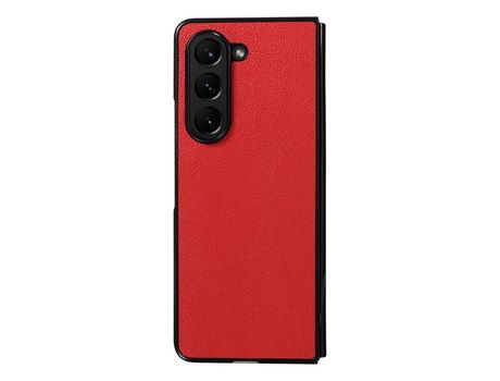 Funda para Samsung Galaxy Z Fold 5 5G Piel Sintética Rojo