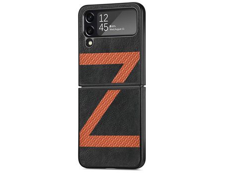 Funda para Samsung Galaxy Z Flip 4 5G Piel Sintética Negro
