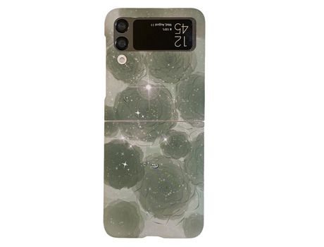 Funda para Samsung Galaxy Z Flip 4 5G Piel Sintética Verde