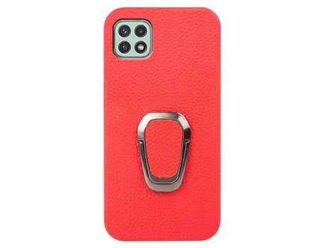 Funda para Samsung Galaxy A22 5G Piel Sintética Rojo