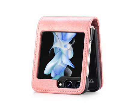 Funda para Samsung Galaxy Z Flip 5 5G Piel Sintética Rosa