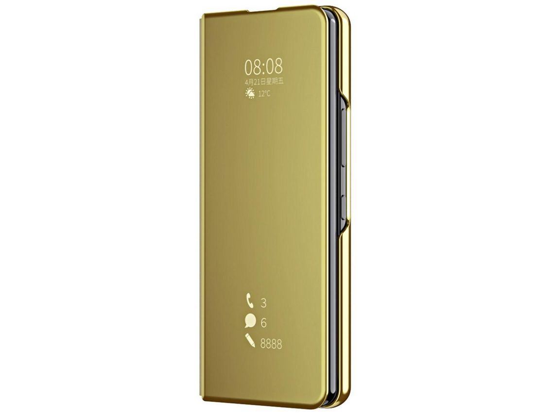 Funda para Samsung Galaxy Z Fold 4 5G Piel Sintética Dorado