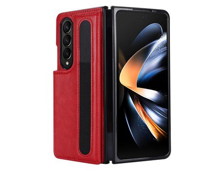 Funda para Samsung Galaxy Z Fold 4 5G Piel Sintética Rojo
