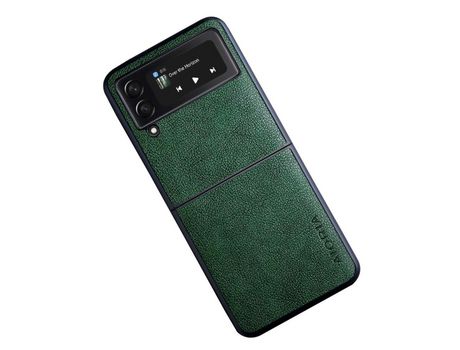 Funda para Samsung Galaxy Z Flip 3 5G AIORIA Piel Sintética Verde