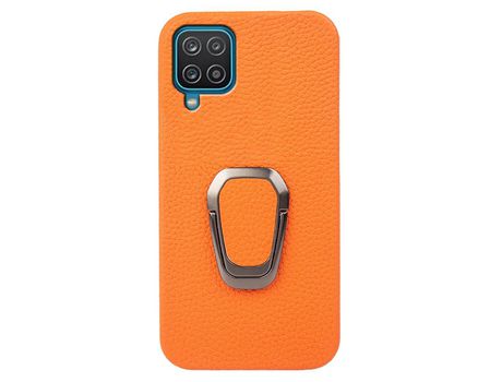 Funda para Samsung Galaxy A12 Piel Sintética Amarillo