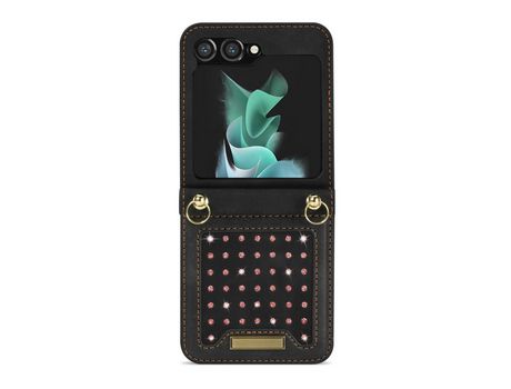 Funda para Samsung Galaxy Z Flip 5 5G Piel Sintética Negro