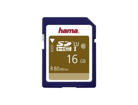 Tarjeta Memória Flash HAMA 16 Gb Uhs Clase 1 Clase 10 Sdhc Uhs-I