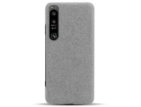 Funda para Sony Xperia 1 Iv Piel Sintética Gris