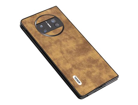 Funda para Huawei Mate X3 5G ABEEL de Piel Sintética - Castanho