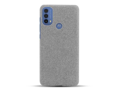 Funda para Moto E20 KSQ Piel Sintética Gris