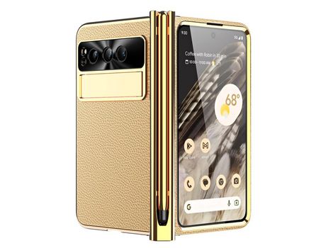 Funda para Google Pixel Fold Piel Sintética Dorado