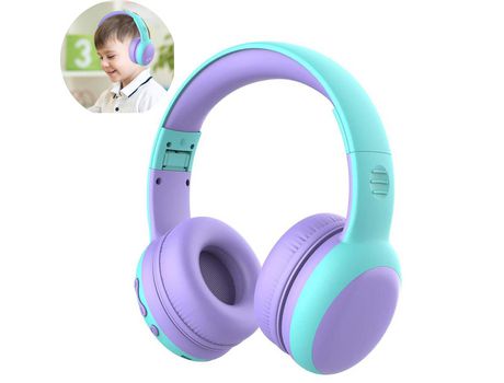 GELLDG Auriculares Bluetooth Head-Ear Para Niños-Púrpura GELLDG