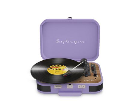 Tocadiscos PRIXTON VC600 Lila (Manual - Velocidad: 33 1/3 - 45 - 78)